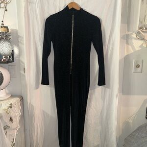 Elegant Black Jumpsuit with Zipper